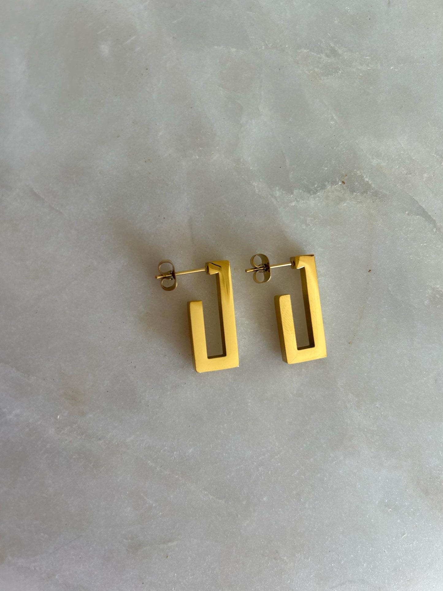 Mira Rectangular Hoop Earring