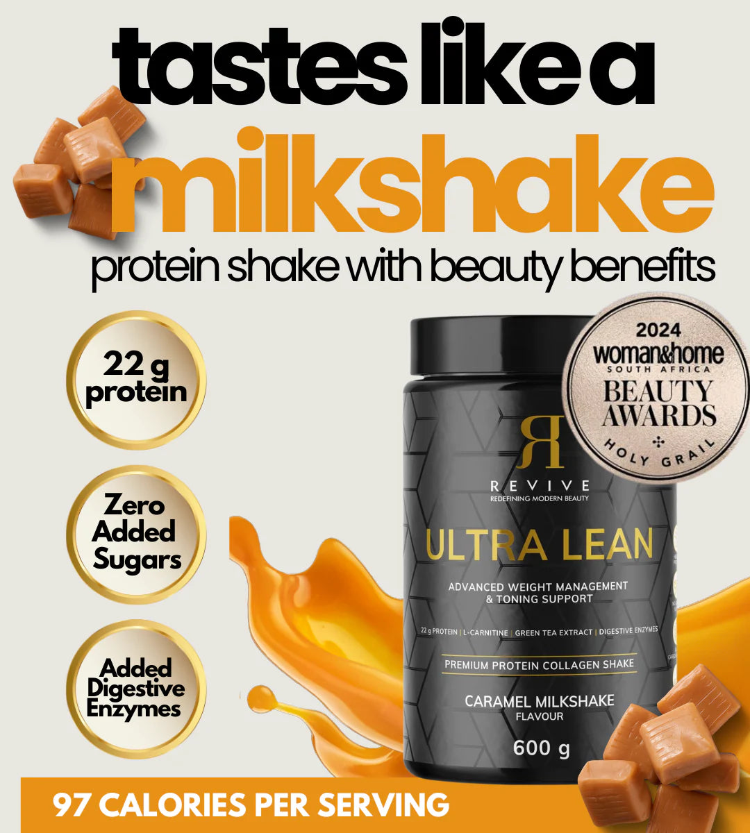 REVIVE - ULTRA LEAN COLLAGEN PROTEIN SHAKE Caramel Milkshake flavour 600g