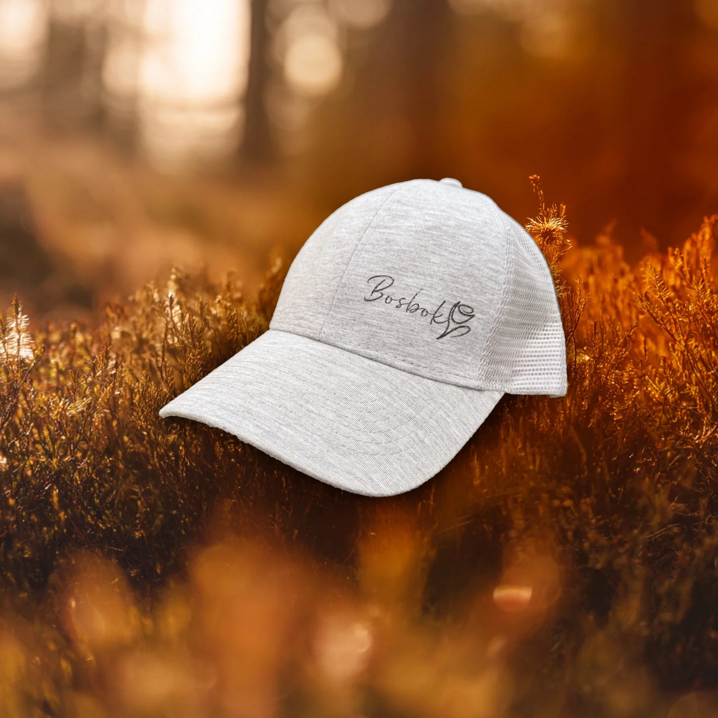 NEW Bosbok Grey Cap With Ponytail Opening