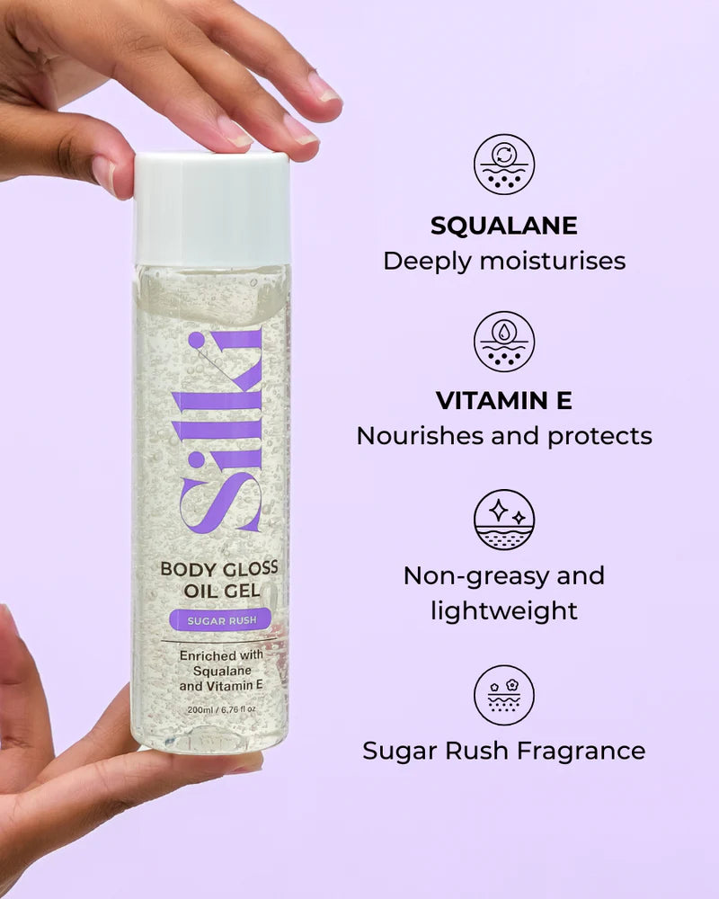 Body Gloss Oil Gel - Sugar Rush - 200ML
