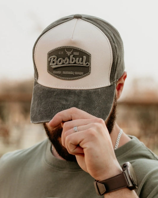 Bosbul Olive/White Washed Cap