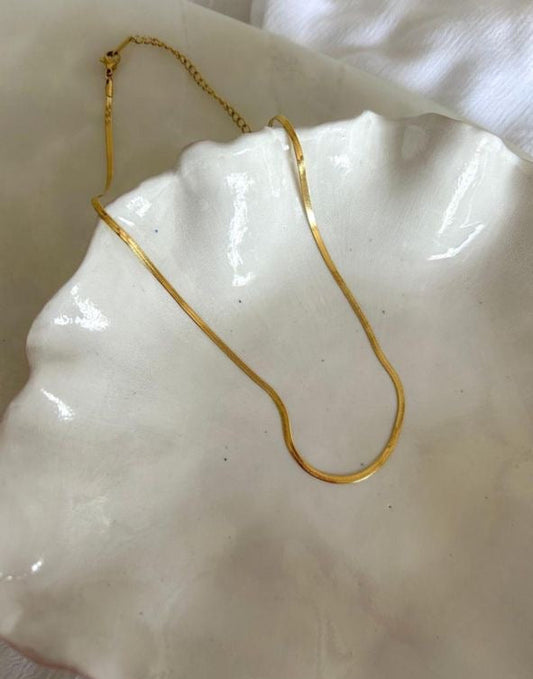 Mira 2mm Snake Necklace