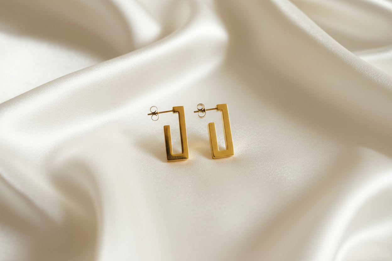 Mira Rectangular Hoop Earring