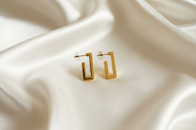 Mira Rectangular Hoop Earring