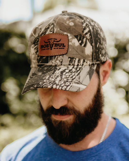 Camo bark with leather patch