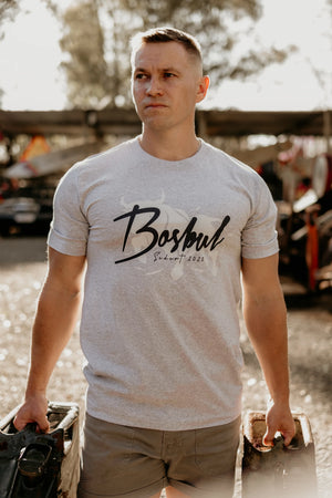 Bosbul Light Grey Melange T-Shirt