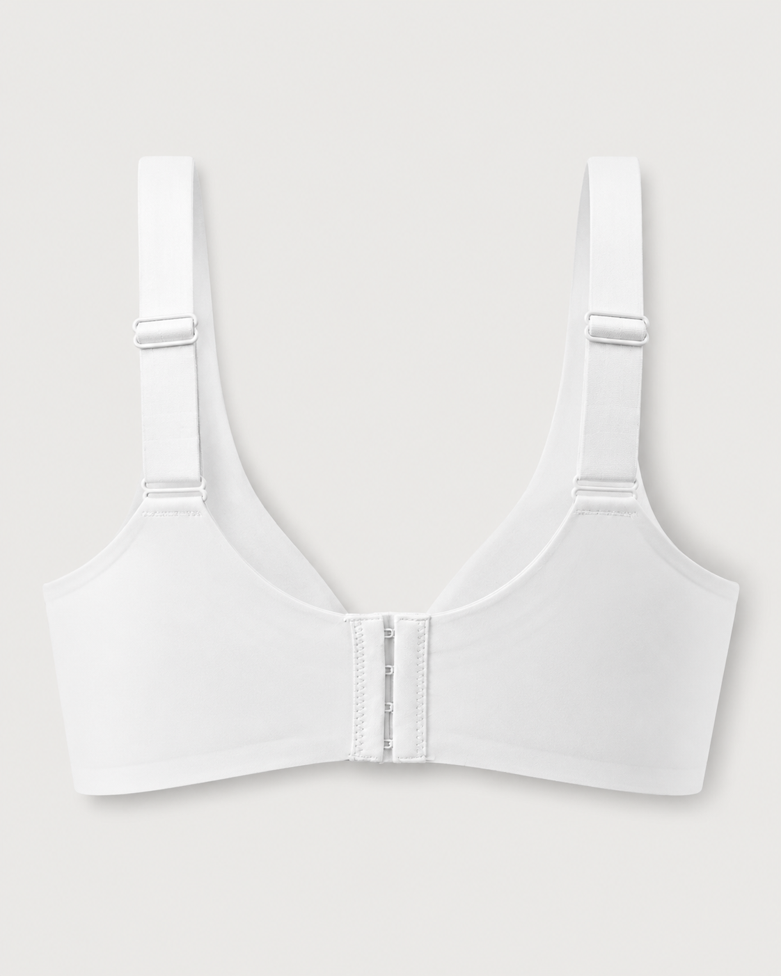 Plus Size White Jelly Bra | Wireless/Wide Straps
