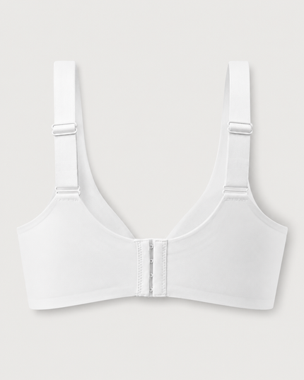 Plus Size White Jelly Bra | Wireless/Wide Straps
