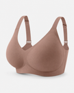 Plus Size Brown Jelly Bra | Wireless/Wide Straps