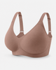 Plus Size Brown Jelly Bra | Wireless/Wide Straps