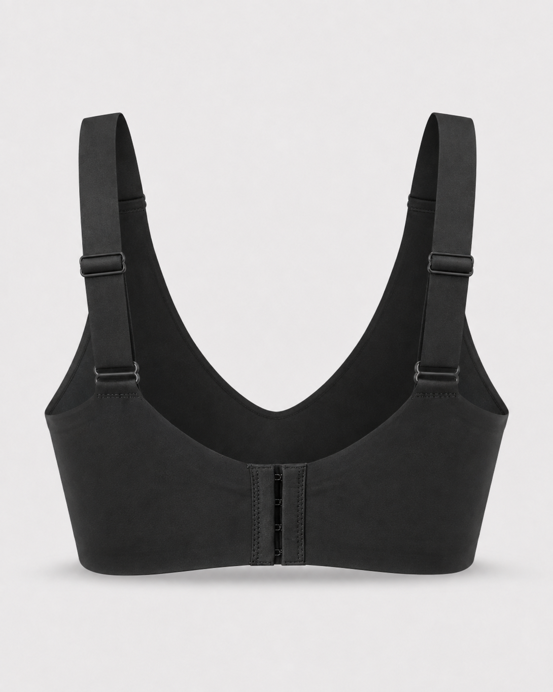 Plus Size Black Jelly Bra | Wireless/Wide Straps