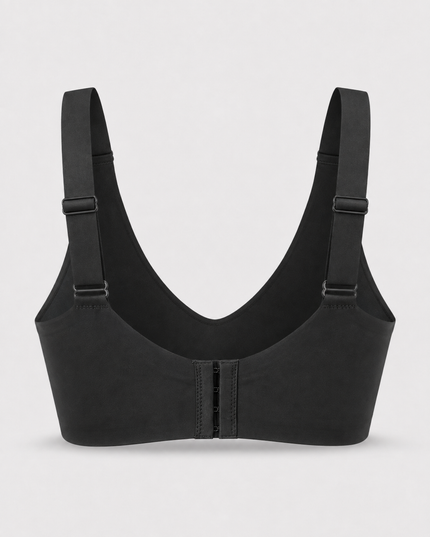 Plus Size Black Jelly Bra | Wireless/Wide Straps
