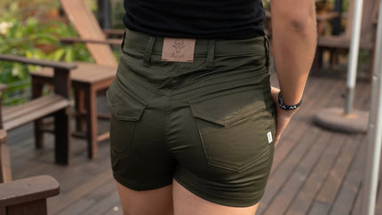 Bosbok Stretch Shorts - Olive