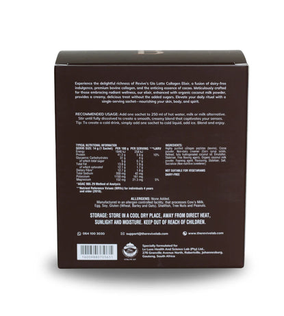 REVIVE - Glo Latte Collagen Elixir Chocolate Cocoa 20x14g