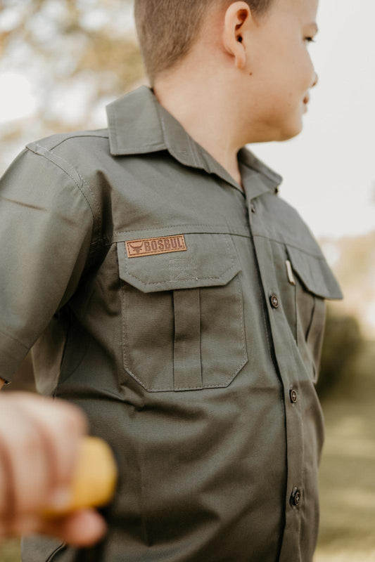 Kids Cotton Twirl Shirt Green