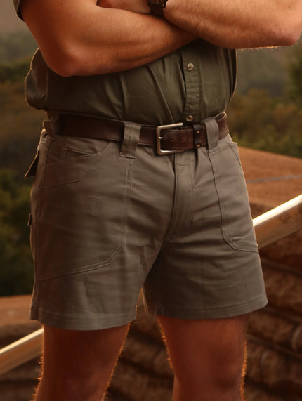 Bosbul Grey Stretch Shorts