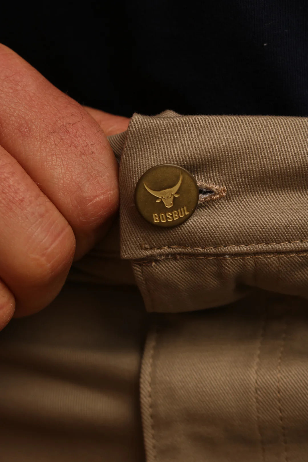 Bosbul Khaki Stretch Shorts
