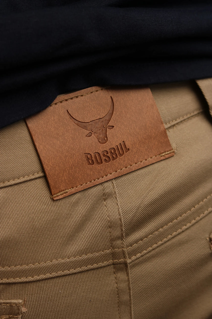 Bosbul Khaki Stretch Shorts