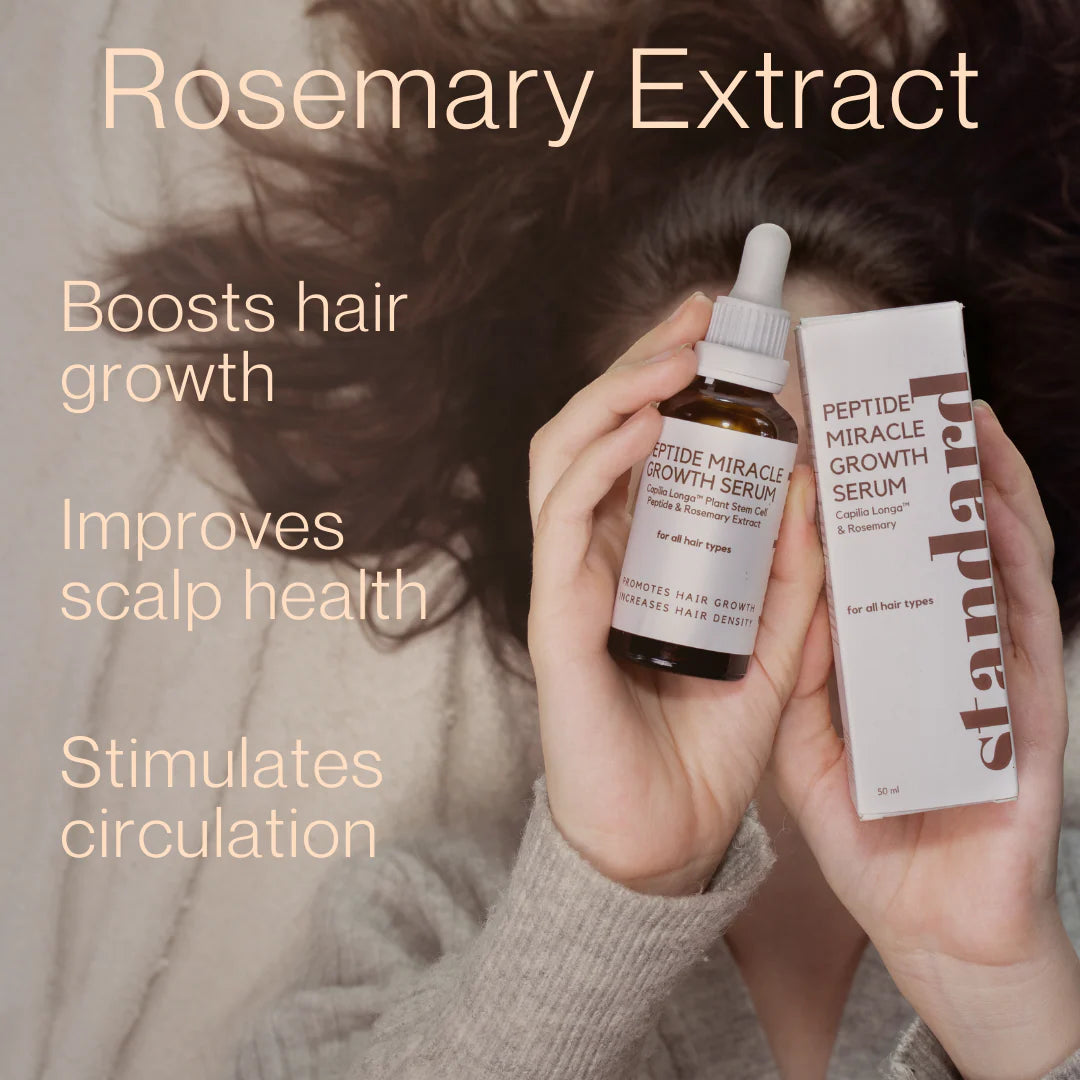 Peptide Miracle Hair Growth Serum with Rosemary Extract & Plant-Stem-Cells 50ml