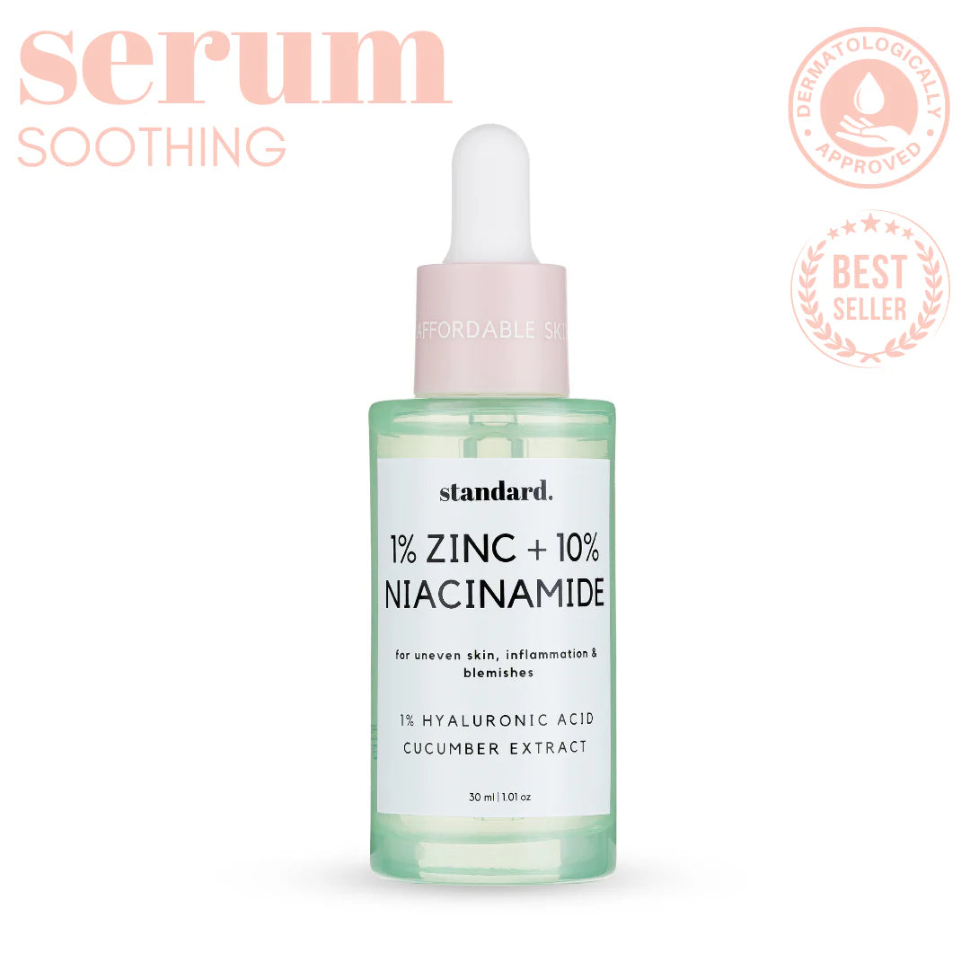 10% Niacinamide & 1% Zinc Serum with Hyaluronic Acid 30ml