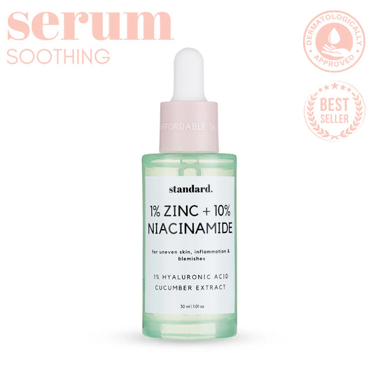 10% Niacinamide & 1% Zinc Serum with Hyaluronic Acid 30ml