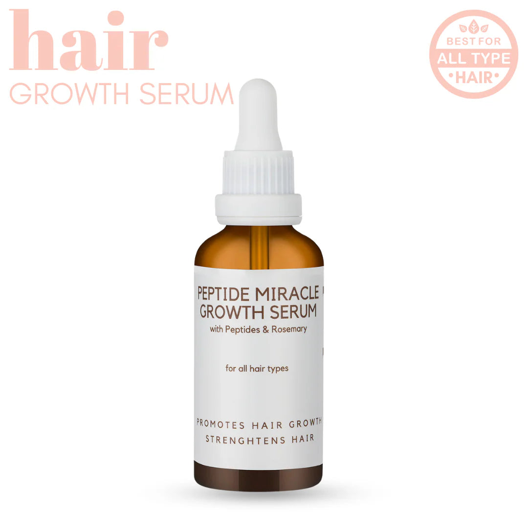 Peptide Miracle Hair Growth Serum with Rosemary Extract & Plant-Stem-Cells 50ml