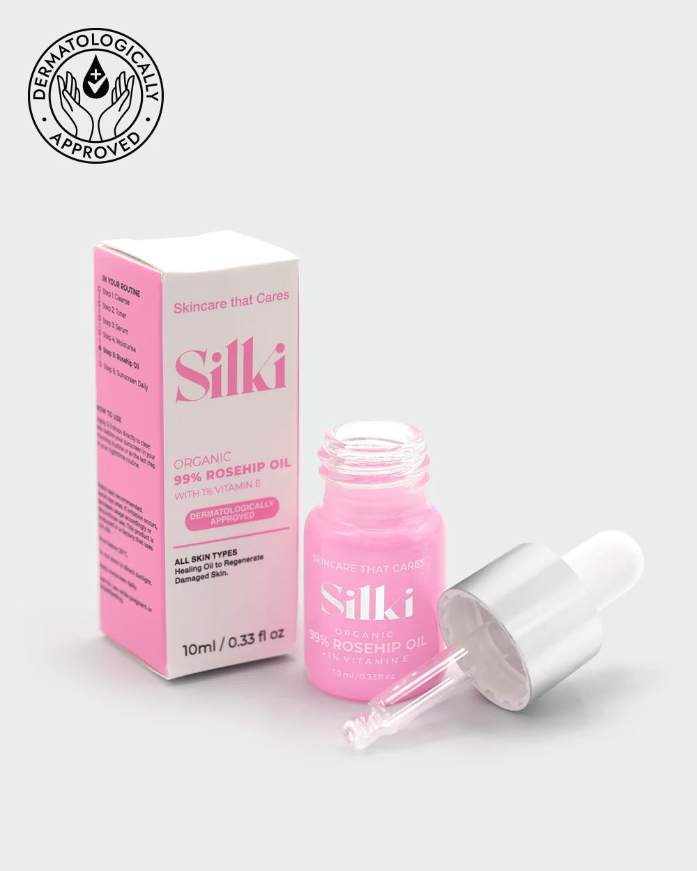 Mini 99% Rosehip Oil with 1% Vitamin E Oil Serum 10ml