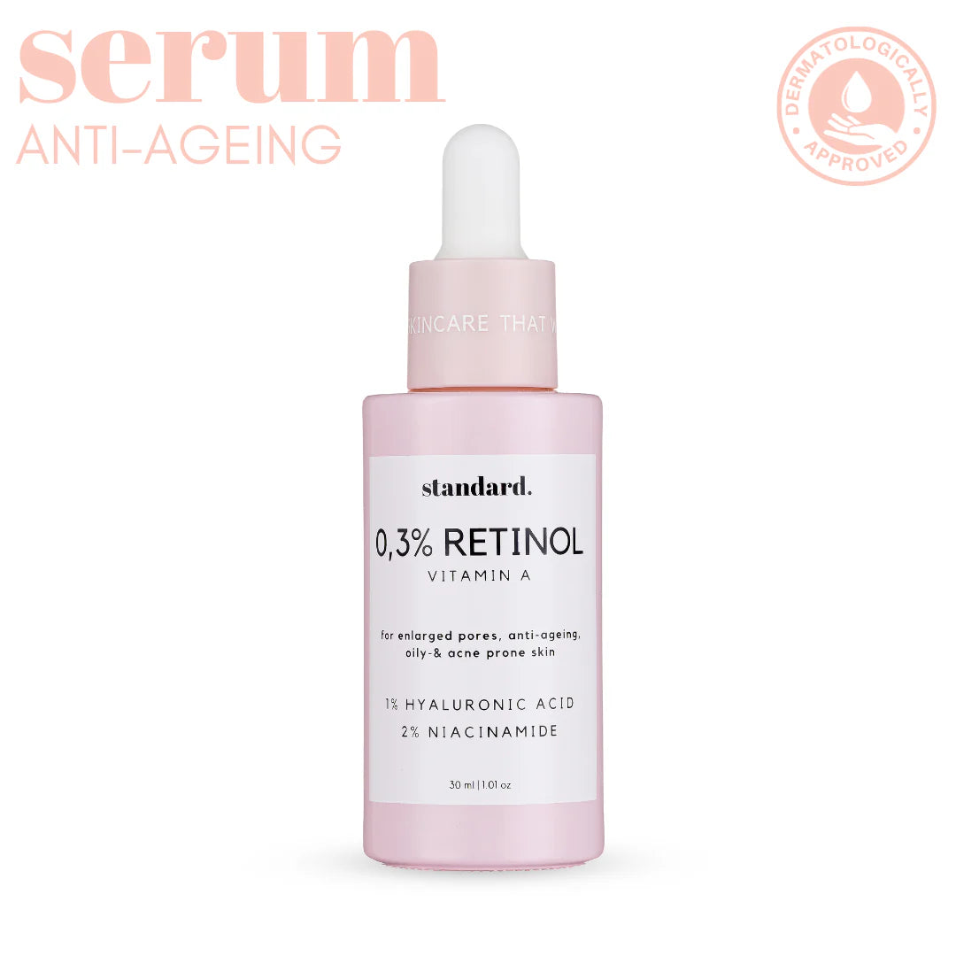Retinol 0,3 (Vitamin A) % Serum with Niacinamide & Hyaluronic Acid 30ml