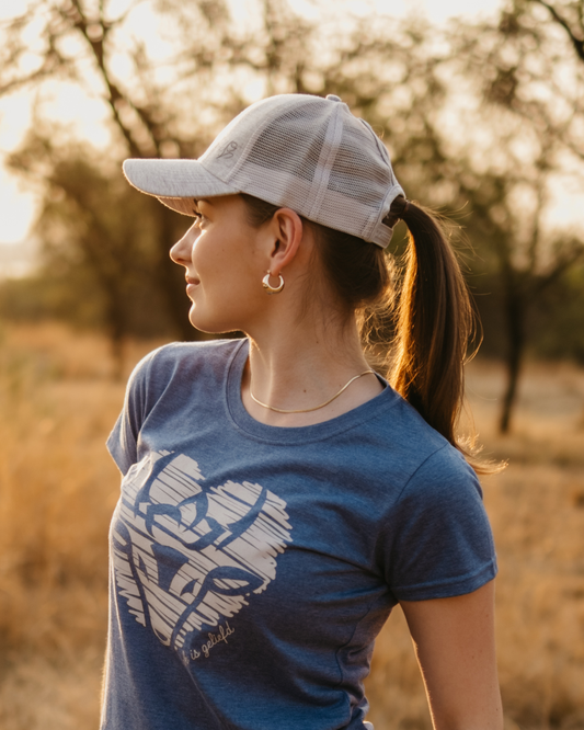 NEW Bosbok Grey Cap With Ponytail Opening