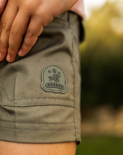 Kids Cotton Shorts Olive