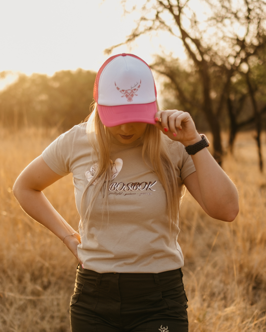 NEW Bosbok Pink & White Cap