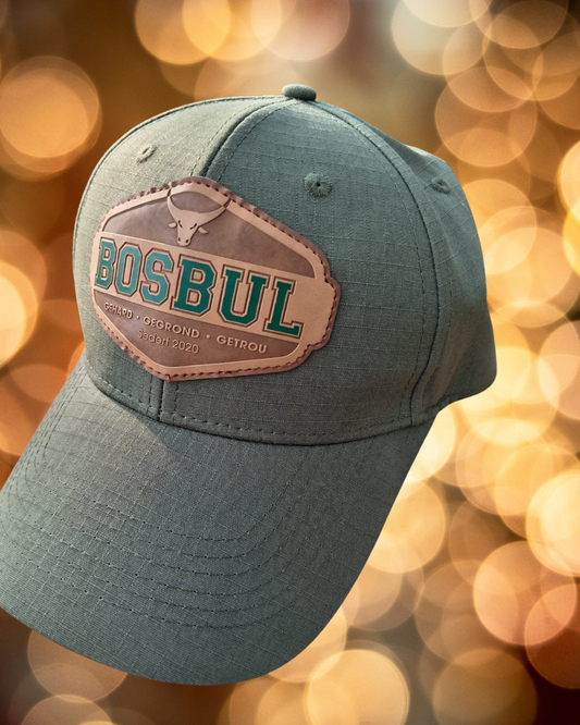 NEW Olive Ripstop With Leather Patch - Bosbul Cap