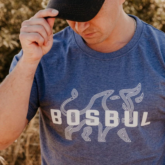 Bosbul Denim Melange With Bull T-Shirt