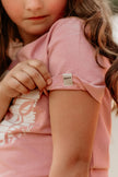 Kids Dusty Pink With Heart Print