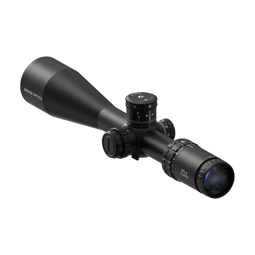 Arken Optics EPL-4 6-24×50 FFP Illuminated — Zero Stop — 30mm Tube