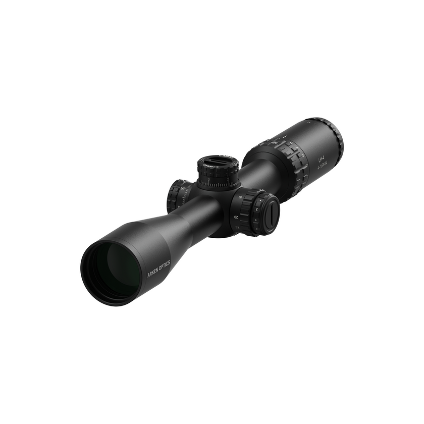 Arken Optics LH-4 4-16×44 FFP — Capped Tool-less Turrets — Illuminated — 30mm Tube