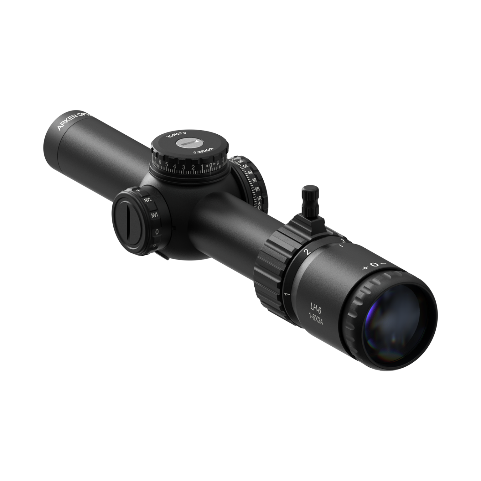Arken Optics LH-6 1-6×24 SFP LPVO — Illuminated KLBOX — 30mm Tube