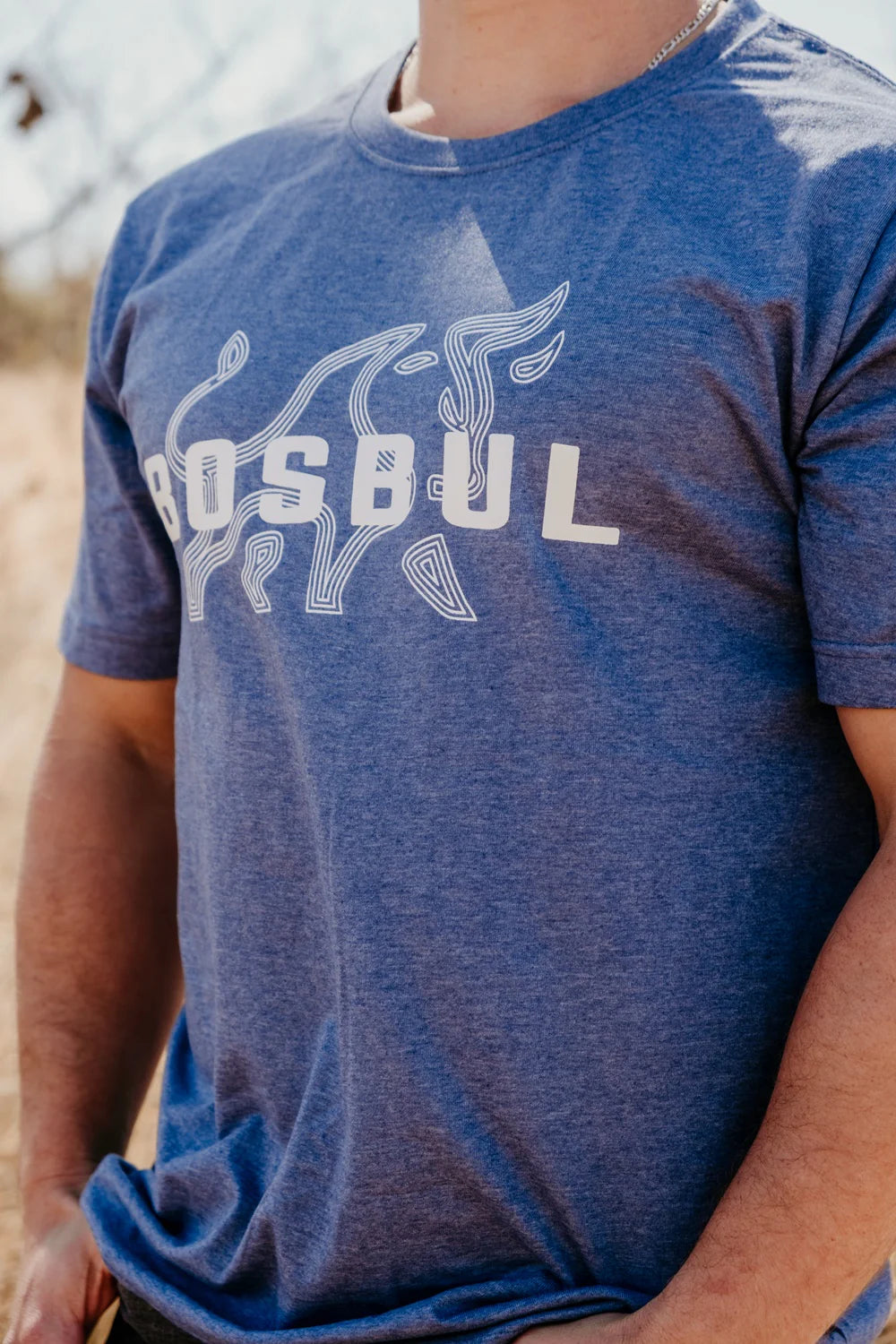 Bosbul Denim Melange With Bull T-Shirt