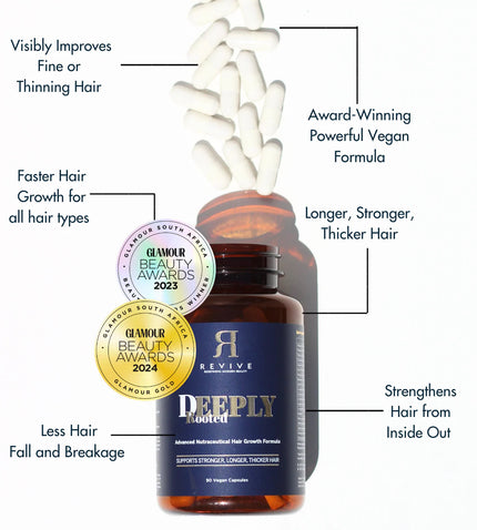 REVIVE - DEEPLY ROOTED Advanced Nutraceutical Hair Growth Formula 90caps