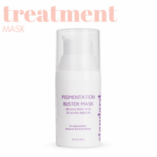 Pigmentation Buster Mask: 10% AHA Fruit Acid & 2% Alpha Arbutin 30ml