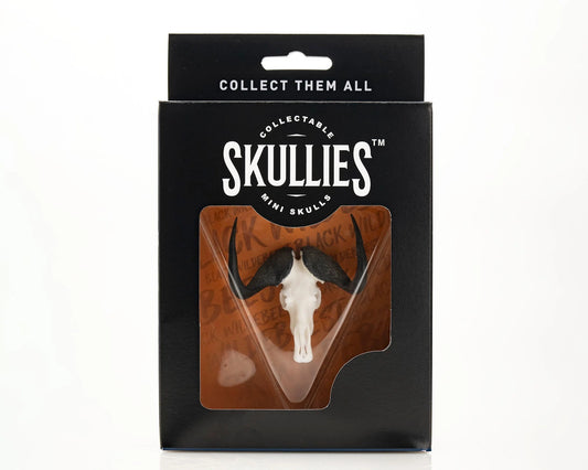 Resin Skullies - Miniature Replica Black Wildebeest Skull