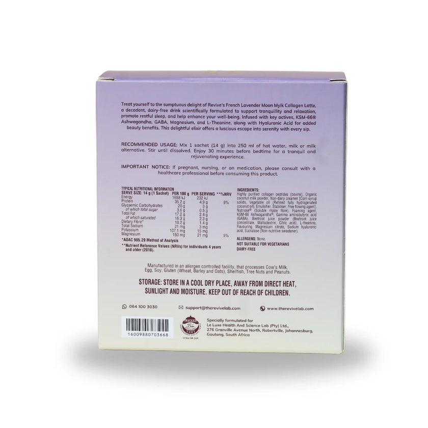 REVIVE - Moon Mylk Collagen Latte Advanced Sleep Formula Latte 20x14g